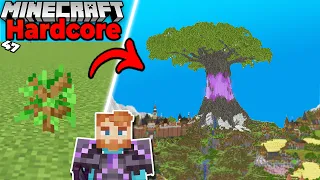 I Built the LARGEST MEGA TREE EVER in Hardcore Minecraft 1.20 Survival