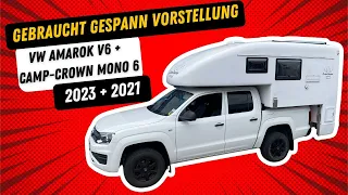 VW Amarok V6 mit Wohnkabine Camp Crown Mono 6 - TOP Pickup Camper