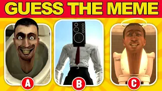 Guess The MEME Song by Emoji | MrBeast Grimace Shake, Skibidi Toilet, Skibidi Dom Dom Yes Yes