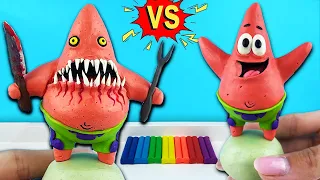 Страшный ПАТРИК ➤ игра Patrick.ЕХЕ, друг ГУБКА БОБ Spongebob. Лепим фигурки из пластилина с Лепка ОК