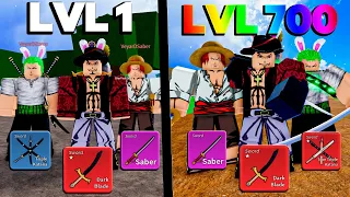 OS 3 ESPADACHIM MAIS FORTE UPARAM DO 1 AO 700 NO BLOX FRUITS! - ROBLOX