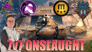 7 Streamers, 1 Platoon: 2+ Hours of ONSLAUGHT Mode! | World of Tanks