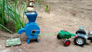 diy tractor, flour mill machine mini science project| part 3 #tractoraatachakki#Dhanrajminimachine