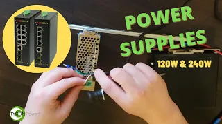 How to Install the DIN Rail Mountable 120W/240W Power Supplies