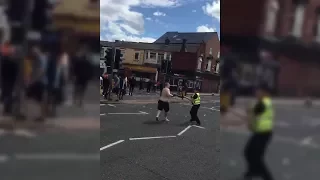 Celtic and Sunderland fans clash with police ahead of friendly