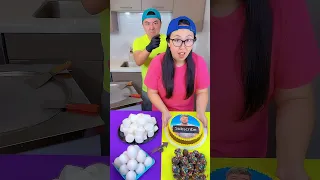 MrBeast chocolate foods vs white foods ice cream challenge!🍨 #funny #shorts by Ethan Funny Family