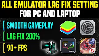 How To Fix Free Fire Lag Issue In Bluestacks || Solve Free Fire Lagging Issue In Laptop And PC