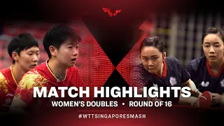 Sun YingSha/Wang Manyu vs Liu Hsing-Yin/Cheng Hsien-Tzu | WD | Singapore Smash 2022 (R16)