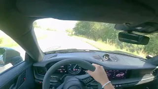 Porsche 911 992 Carrera 4 GTS POV, 0-100, ASMR, SOUND