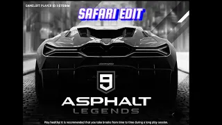 Asphalt 9 (SAFARI EDIT)