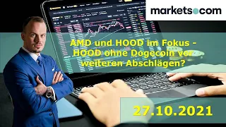 AMD und HOOD im Fokus - HOOD ohne Dogecoin vor weiteren Abschlägen?