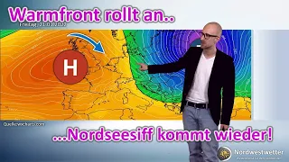 Das Wochenendwetter: Mit der Warmfront kommt der Nordseesiff zurück | Wetteraussichten