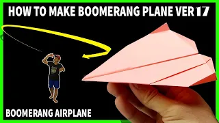 Kağıttan Boomerang Uçak Yapımı 17 | Kağıttan Sahibine Geri Dönen Bumerang Uçak Yapımı