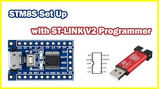 STM8S programming using ST-LINK V2 | STVD IDE and COSMIC compiler set-up | STM8S103F LED Blink