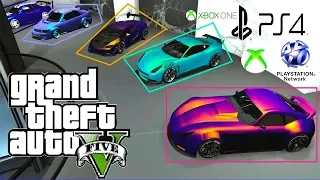 GTA 5 Online I Garage Tour I 60 PAINT JOBS I CREW COLORS