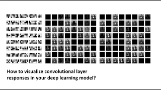 152 - How to visualize convolutional filter outputs in your deep learning model?