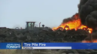 Firefighters Contain Tire Fire In Weld County To 7.5 Acres