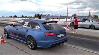 1000 HP Audi RS6 vs BMW M5 vs Mercedes AMG E63s - Drag Race