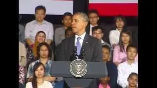 President Obama Delivers Remarks at a Young Southeast Asian Leaders Initiative Town Hall