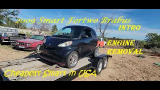 2009 Smart Fortwo Brabus intro and engine removal