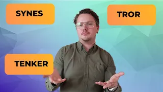 How to properly use the VERY useful verbs "SYNES,TROR,TENKER" in Norwegian