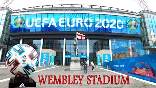 Wembley Stadium day before⚽ ENGLAND VS GERMANY | Euro 2020 | London Walk [4K]