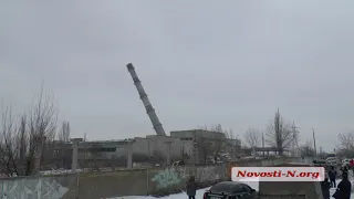 Видео "Новости-N": В Николаеве подорвали трубу котельной