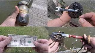 Magnet Fishing Found Some Witchcraft On The Waterfront And Money!