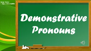 English 3 (Demonstrative Pronouns)