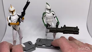 3.75 Inch Clone Trooper Repaints! 212th Attack Battalion & 41st Elite Corps Clone Wars 2008 Review