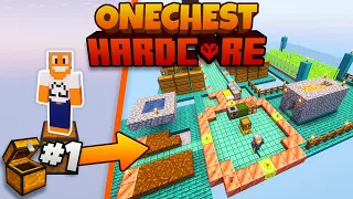 POCZĄTEK przygody na ONE CHEST w Minecraft HARDCORE #1