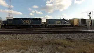 ex-GM&O GP30 Rebuilt by CSX as a Road Slug with Chessie GP40-2