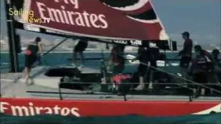 Emirates NZ lead the Region of Sardinia Regatta, MedCup 2010 - Day1