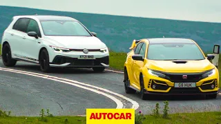 Volkswagen Golf GTI Clubsport 45 vs Honda Civic Type R Limited Edition | Autocar Review
