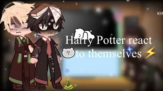 Harry Potter (4th year ) react to themselves