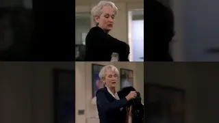 MERYL STREEP WEARING COAT AS MIRANDA PRIESTLY || THE DEVIL WEARS PRADA, 2006 FILM || #shorts