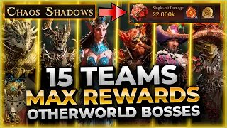 GET MAXIMUM REWARDS!! My 15 Teams For The Chaos Shadow Bosses Dragonheir: Silent Gods Otherworld