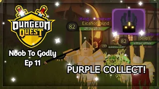 WHATS WITH MY LUCK! PURPLE TITIAN FORGE! Dungeon Quest Noob To Godly Ep 11