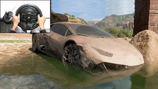 Rebuilding Lamborghini Huracan Evo | Forza Horizon 5 | Steering Wheel Gameplay