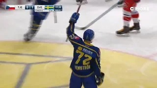 Emil Bemstrom Scores in his National Team Debut (2019 Beijer Hockey Games)