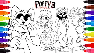 Coloring WHO Will CATNAP DATE?! Poppy Playtime Chapter 3 Coloring Pages