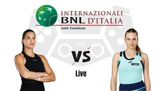 Aryna Sabalenka vs Dayana Yastremska | Rome 2024 Live Match Today