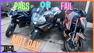 MOT TEST DAY TIMES 3 🏍️🏍️🏍️😬