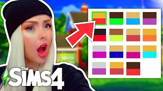 Using ONLY The Default Swatch to Build a House in The Sims 4 // Sims 4 Build Challenge