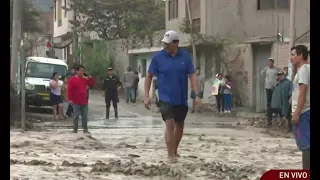 Chosica: activación de quebrada inunda varias calles y viviendas
