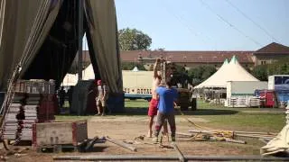 Circus Royal Zeltaufbau: Aufnahmen vom Gastspiel 2014 in Zürich