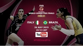 Live: Italy vs Brazil - FIVB World Grand Prix Finals 2015