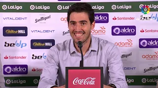 Press conference Andoni Iraola Real Racing Club vs CD Mirandes (4-0)