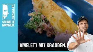 Schnelles Omelett mit Krabben Rezept von Steffen Henssler