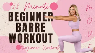 22 Minute Beginner BARRE Workout | High Volume, Light Weights! | Total Body